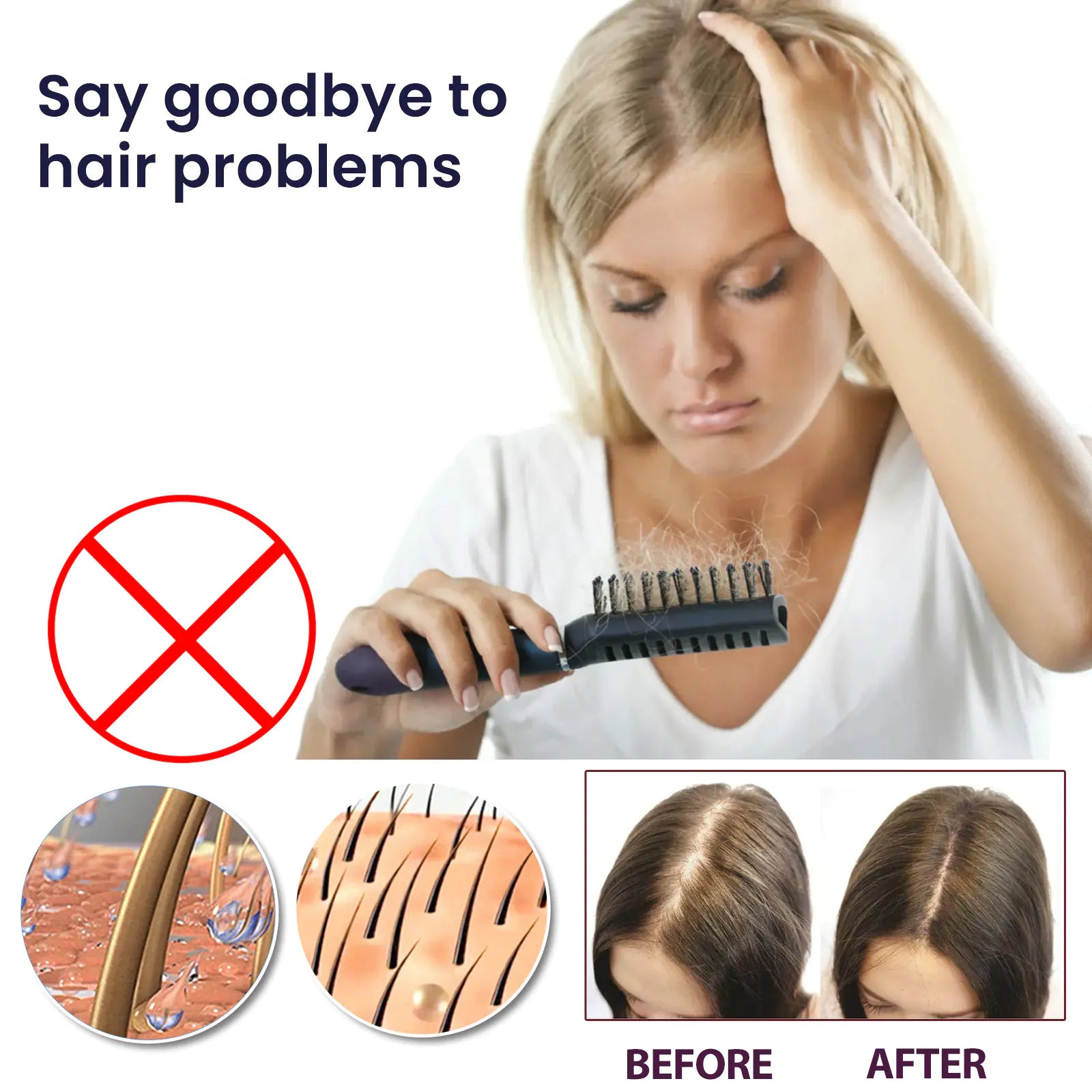 "SERENITY" OUHOE Strong Hold Hair Spray for Damaged Hair Repair